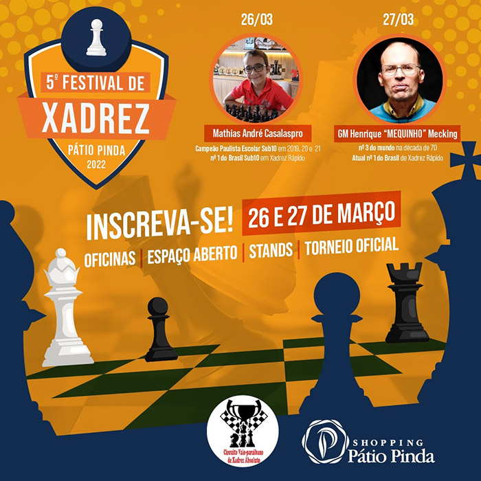 5ª Festival de Xadrez acontece no Shopping Pátio Pinda - Vale News 2.0